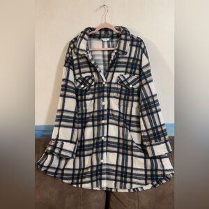 EUC Terra & Sky Womens Super Soft Shacket Size 4X